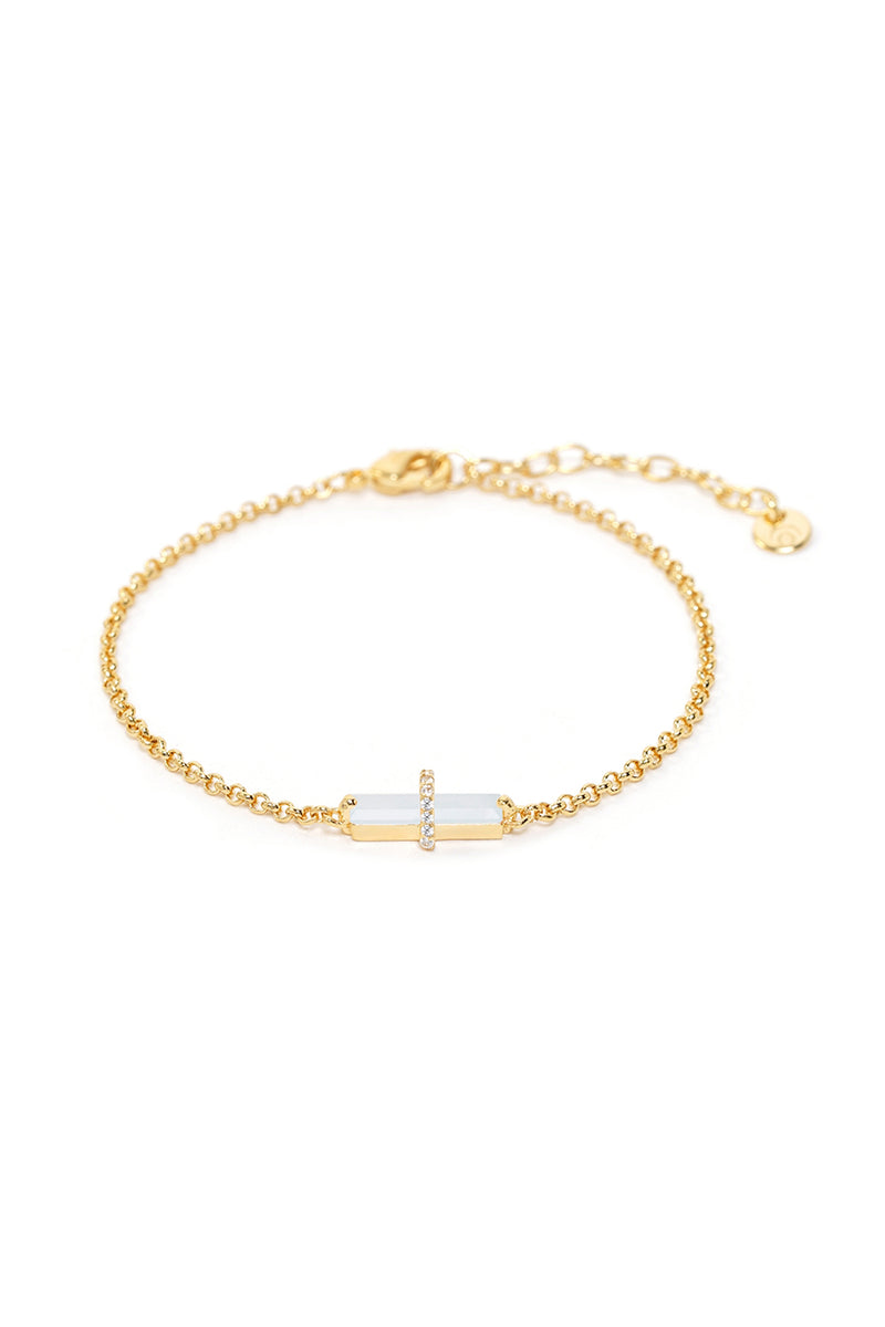 AVENTURA - LE BRACELET - CALCÉDOINE BLEUE