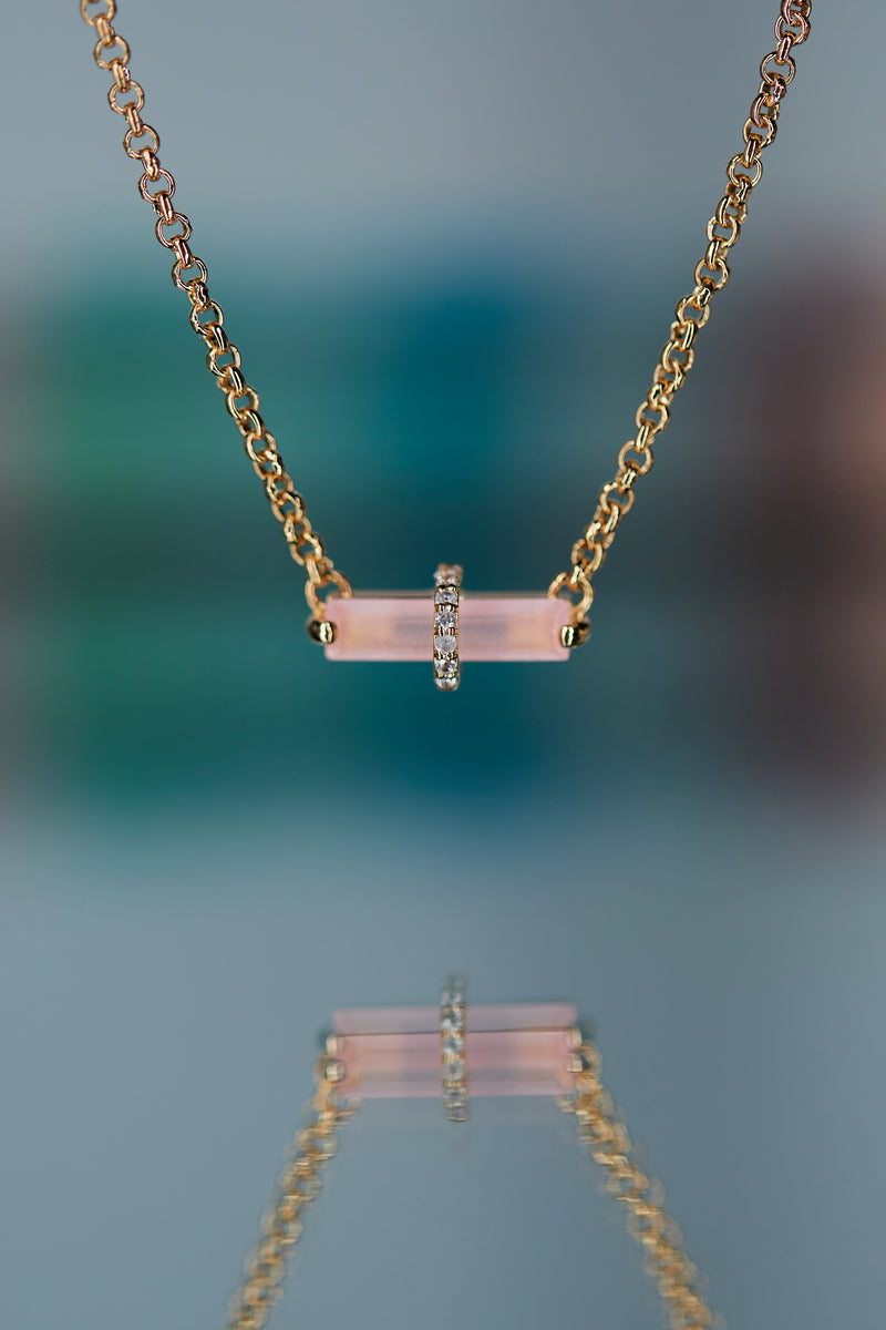 AVENTURA - LE COLLIER - QUARTZ ROSE