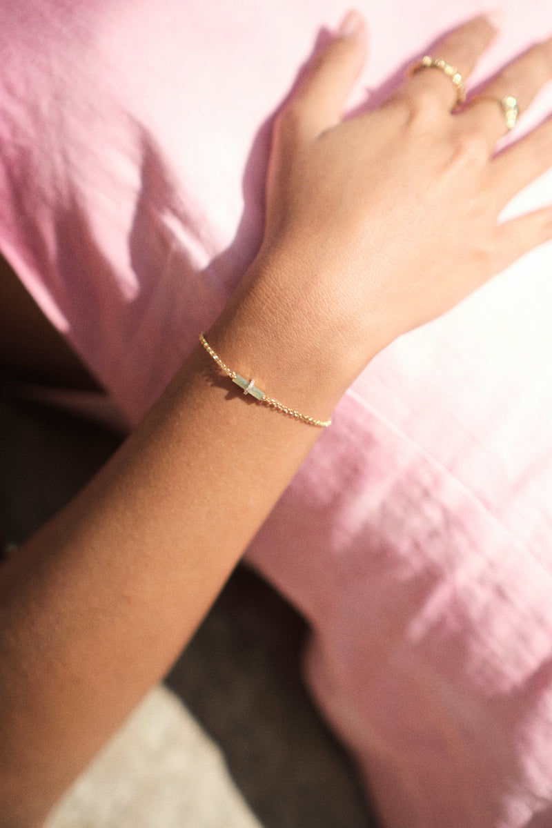 AVENTURA - LE BRACELET - AVENTURINE VERTE