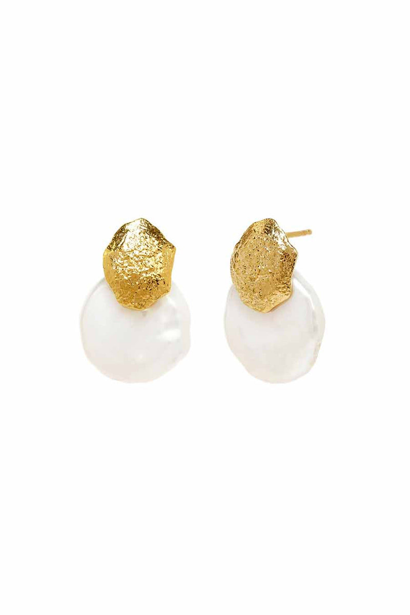 BOUCLES D'OREILLES GAÏA - PERLE
