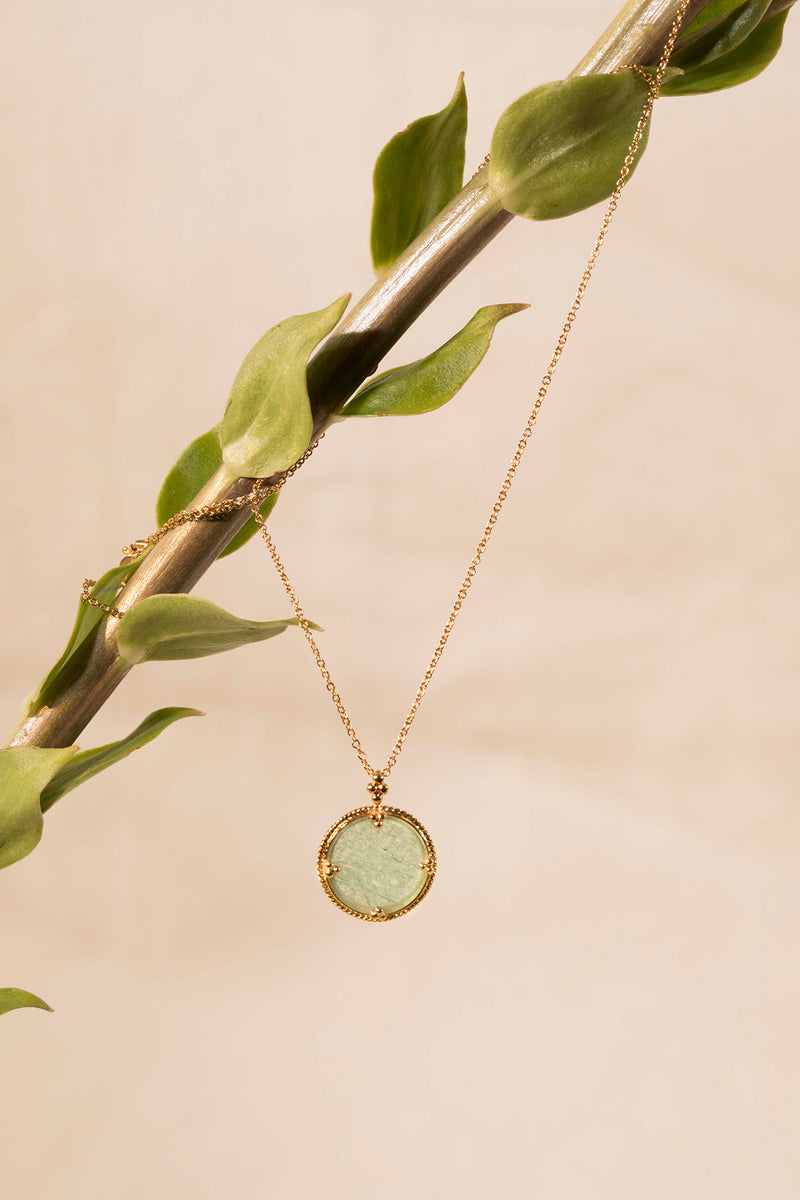 COLLIER ALHENA - AVENTURINE